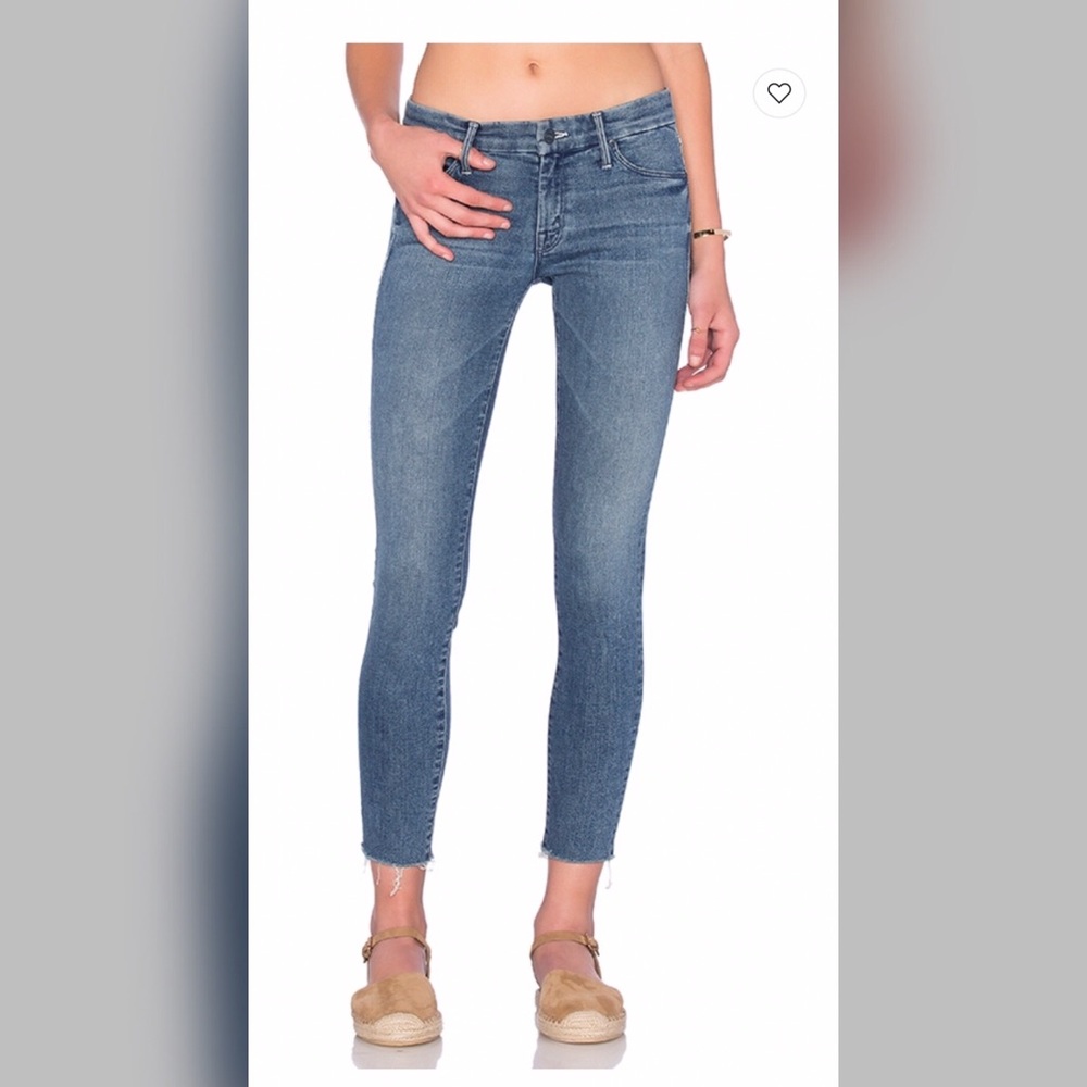 Mother Looker Ankle Fray Jeans 28